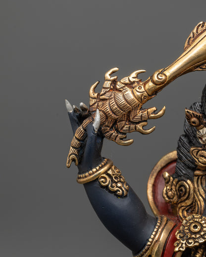 Nepalese Sankata Statue | Hand-Carved Guardian Deity Sculpture
