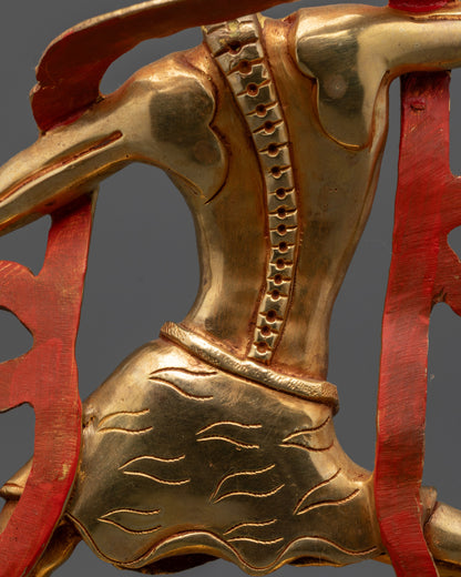 Skeleton Deity Chitipati Sculpture | Traditional Nepalese Buddhist Art