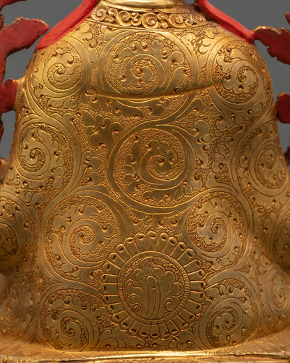 Sakya Master Set Statue | Detailed Handmade Buddhist Craft from Nepal