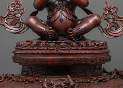 Oxidized Vajradhaka Statue | Spiritual Buddhist Decor from Nepal