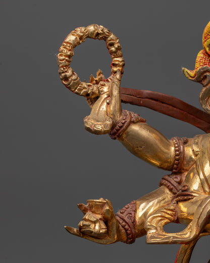 Six Armed Mahakala Statue | Handmade Nepalese Vajrayana