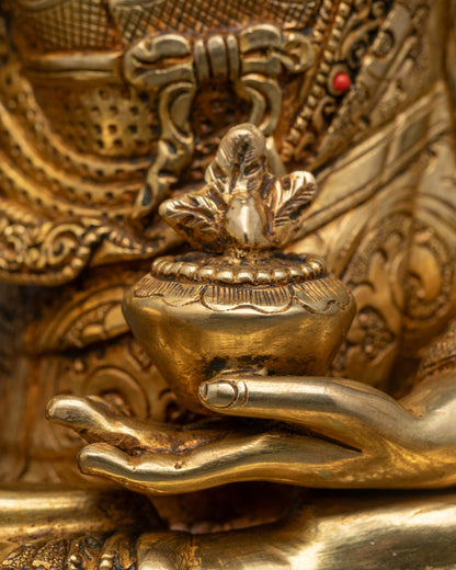 Detailed Medicine Buddha Sculpture | Exquisite Healing Statue for Altar