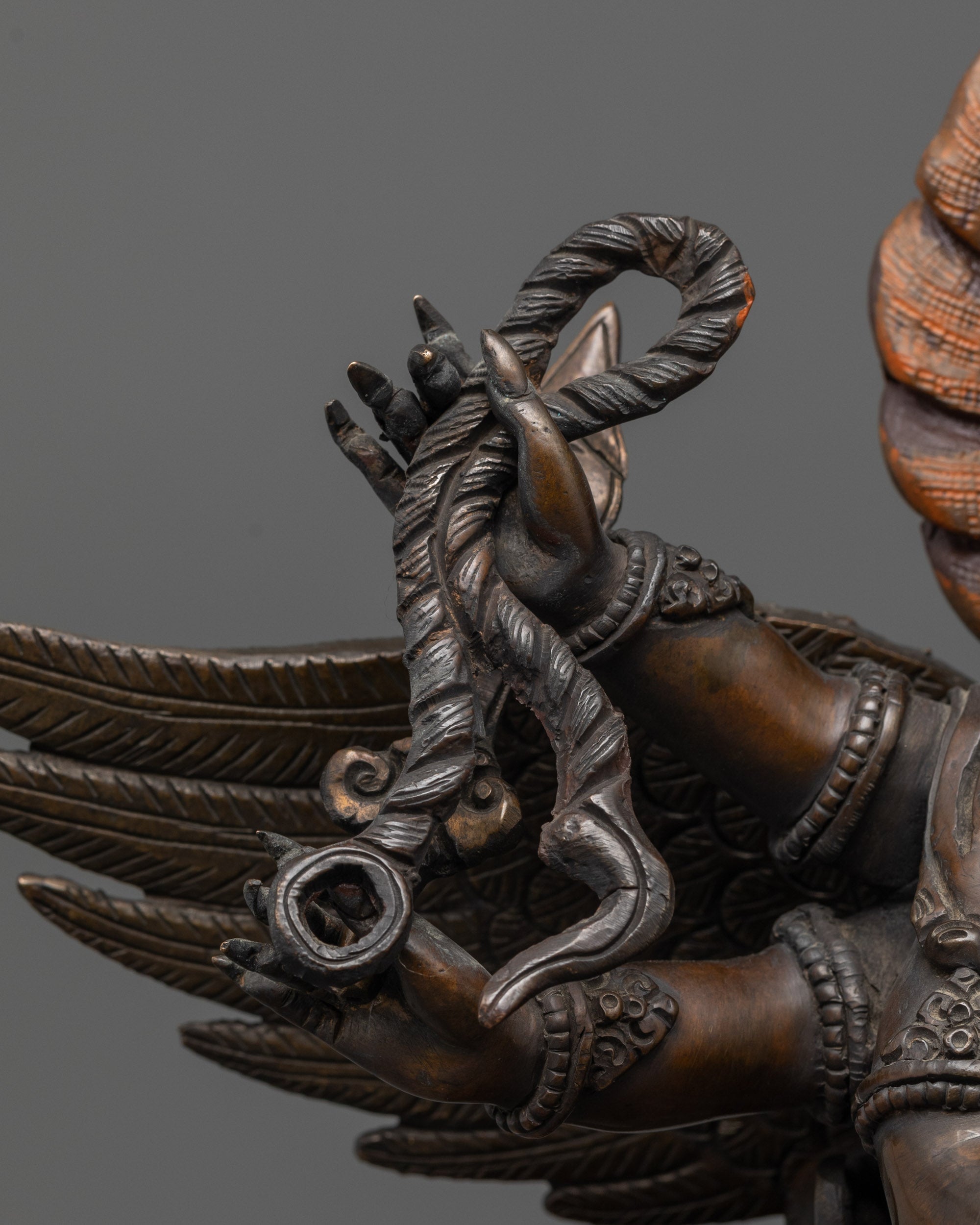 Tibetan Hayagriva Statue | Lost Wax Carved Buddhist Deity
