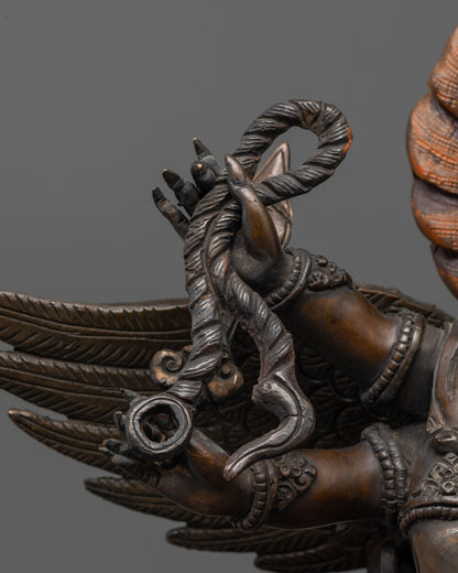 Tibetan Hayagriva Statue | Lost Wax Carved Buddhist Deity