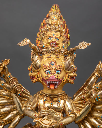Yamantaka Tibetan Deity Statue – Wrathful Destroyer of Death