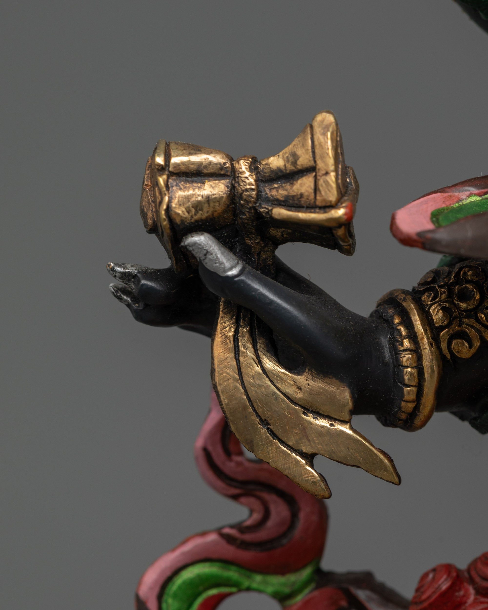 Six Armed Mahakala Statue | Fierce Vajrayana Guardian Handcrafted