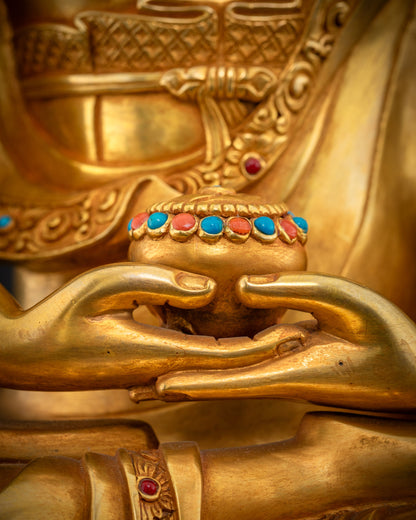 Authentic Amitabha Buddha Statue:  Spiritual Home Decor