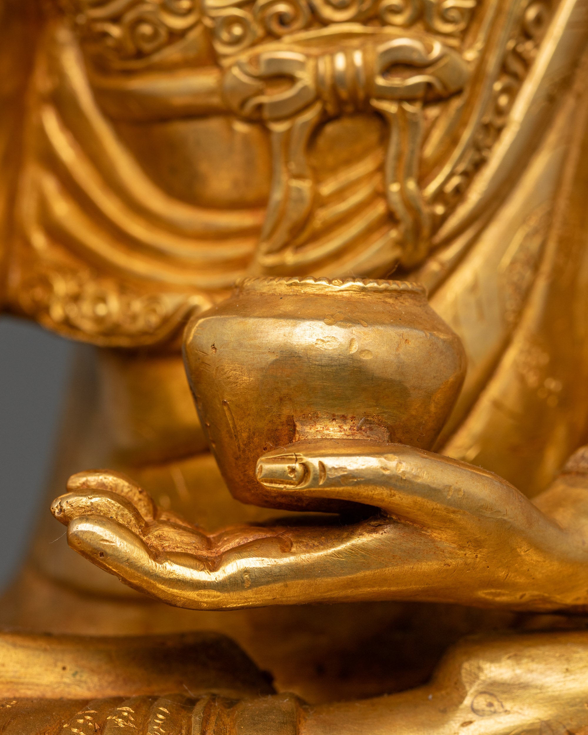 Shakyamuni Buddha Statue | Fire-Gilded Copper Art