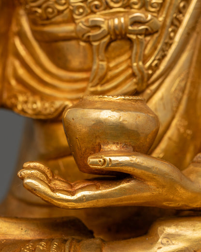 Shakyamuni Buddha Statue | Fire-Gilded Copper Art