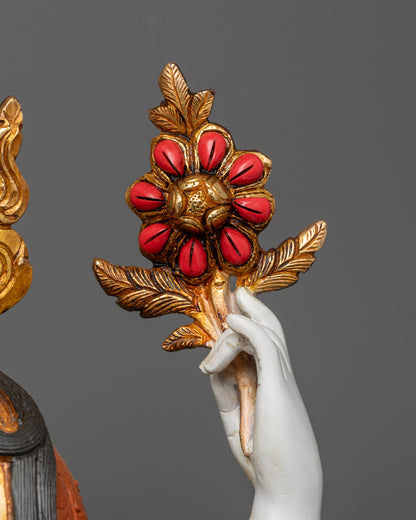 Tibetan Chenrezig Statue | Authentic Handmade Buddhist Figurine