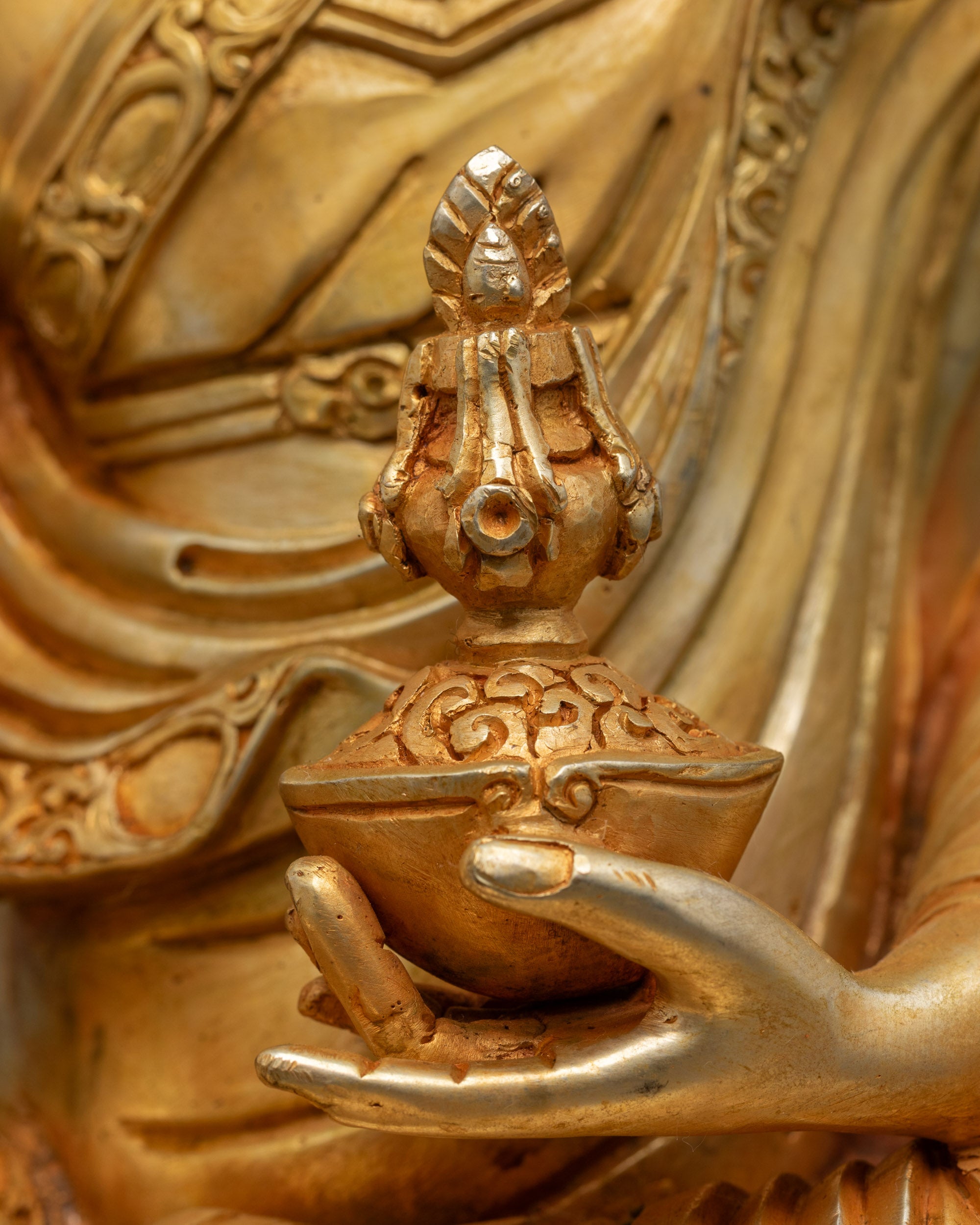 Padmasambhava Guru Rinpoche Statue | Sacred Nepalese Buddhist Art