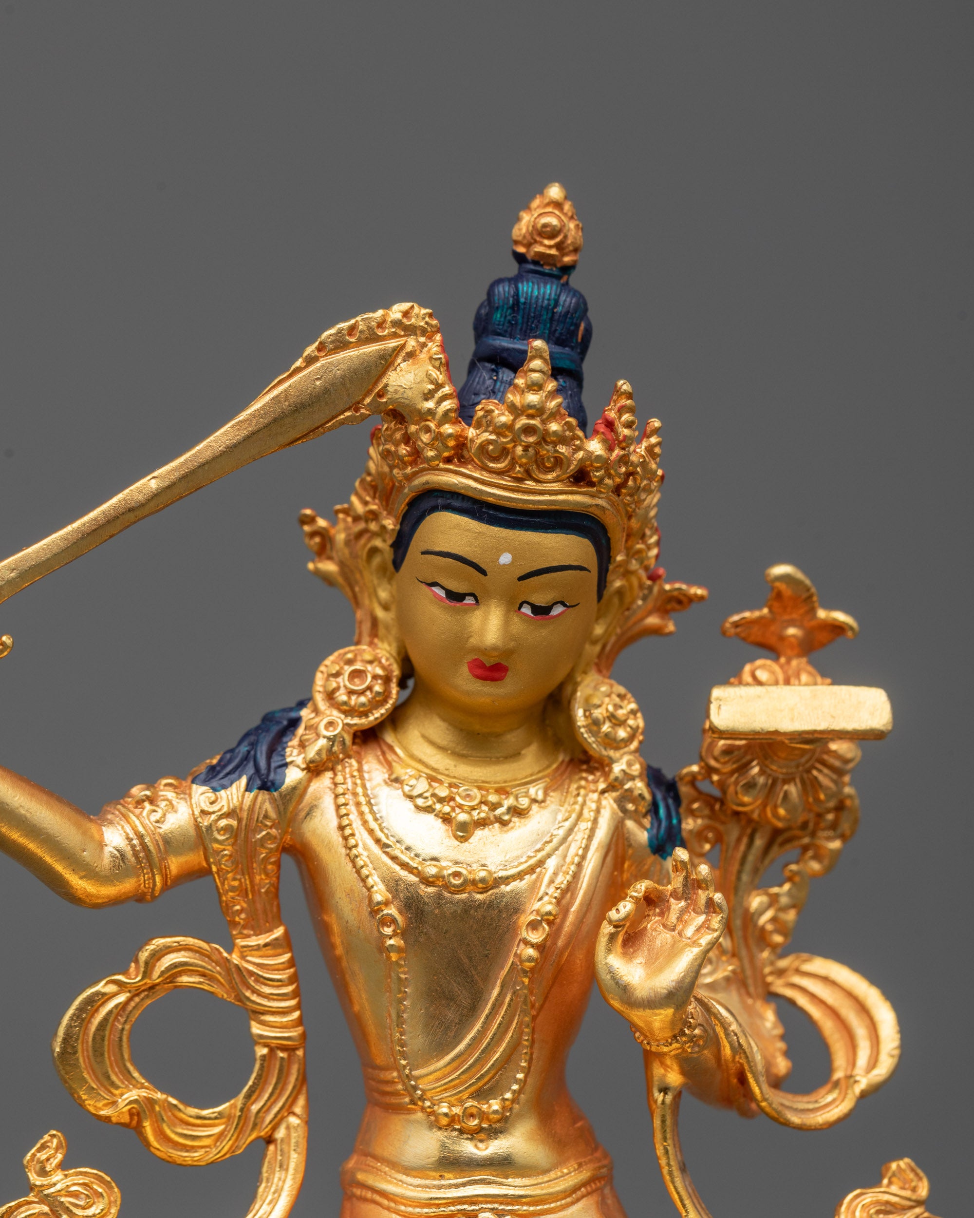 Sacred Manjushri Statue | Wisdom Deity for Meditation