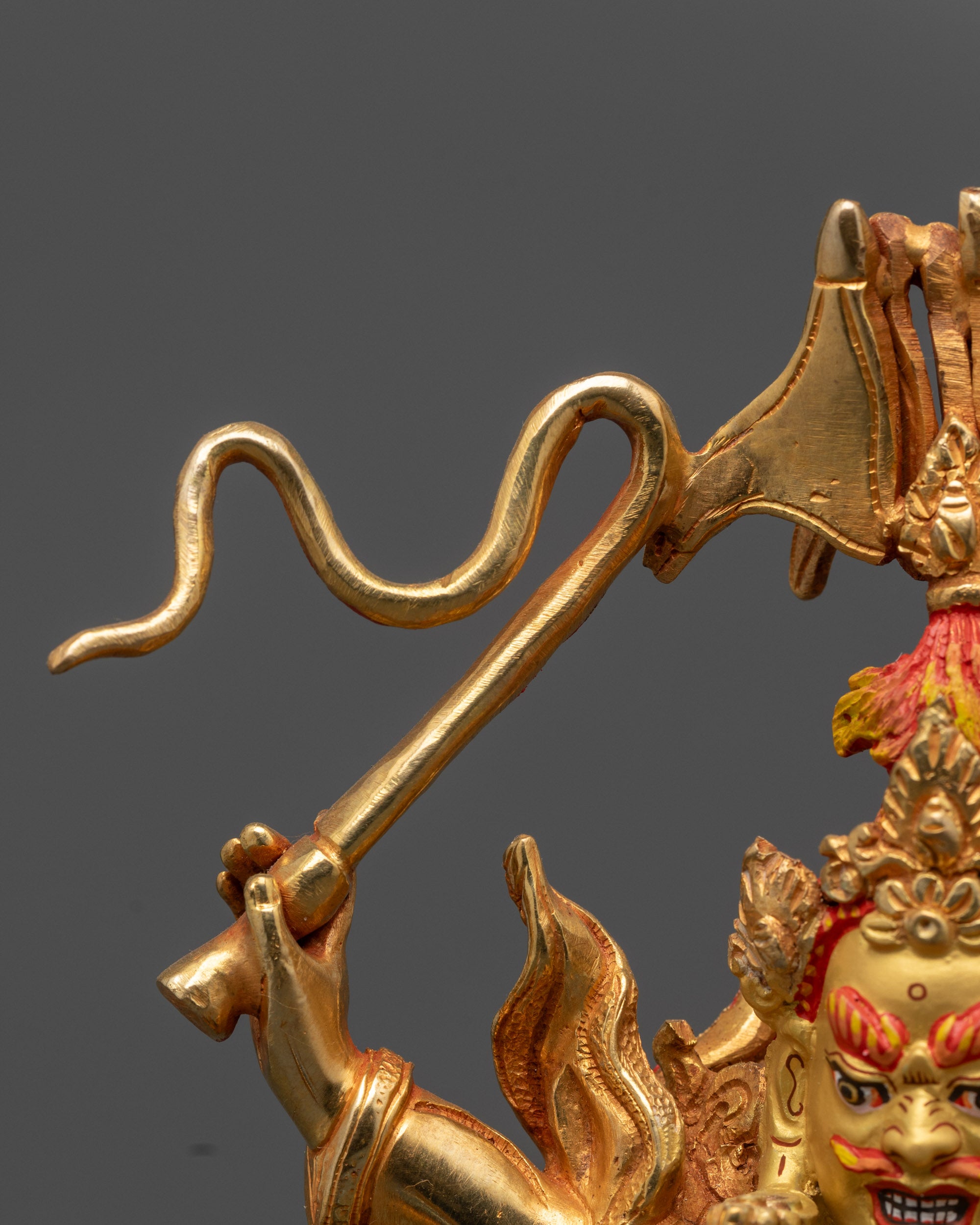Fearless King Gesar Statue | Traditional Himalayan Buddhist Art