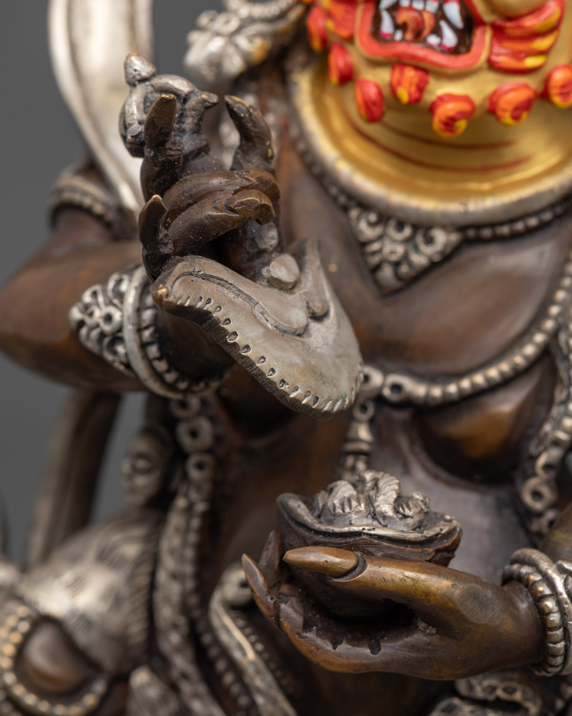 Sakya Mahakala Statue | Sacred Handcrafted Sculpture from Nepal