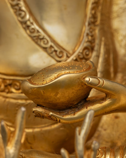 Buddhist Master Milarepa Statue | Handcrafted Himalayan Tibetan Art