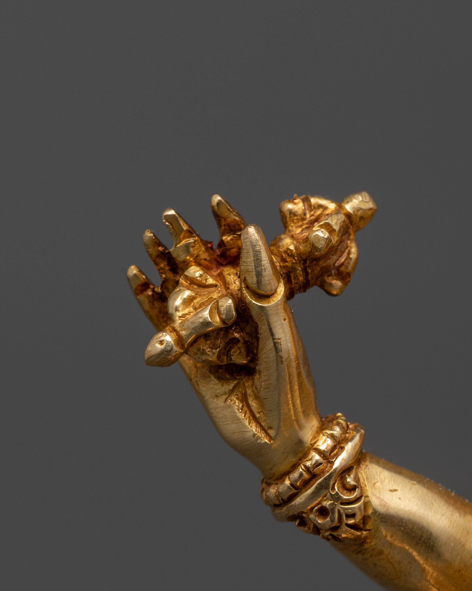 Traditional Four Armed Vajrapani Statue | Nepalese Hand-Carved