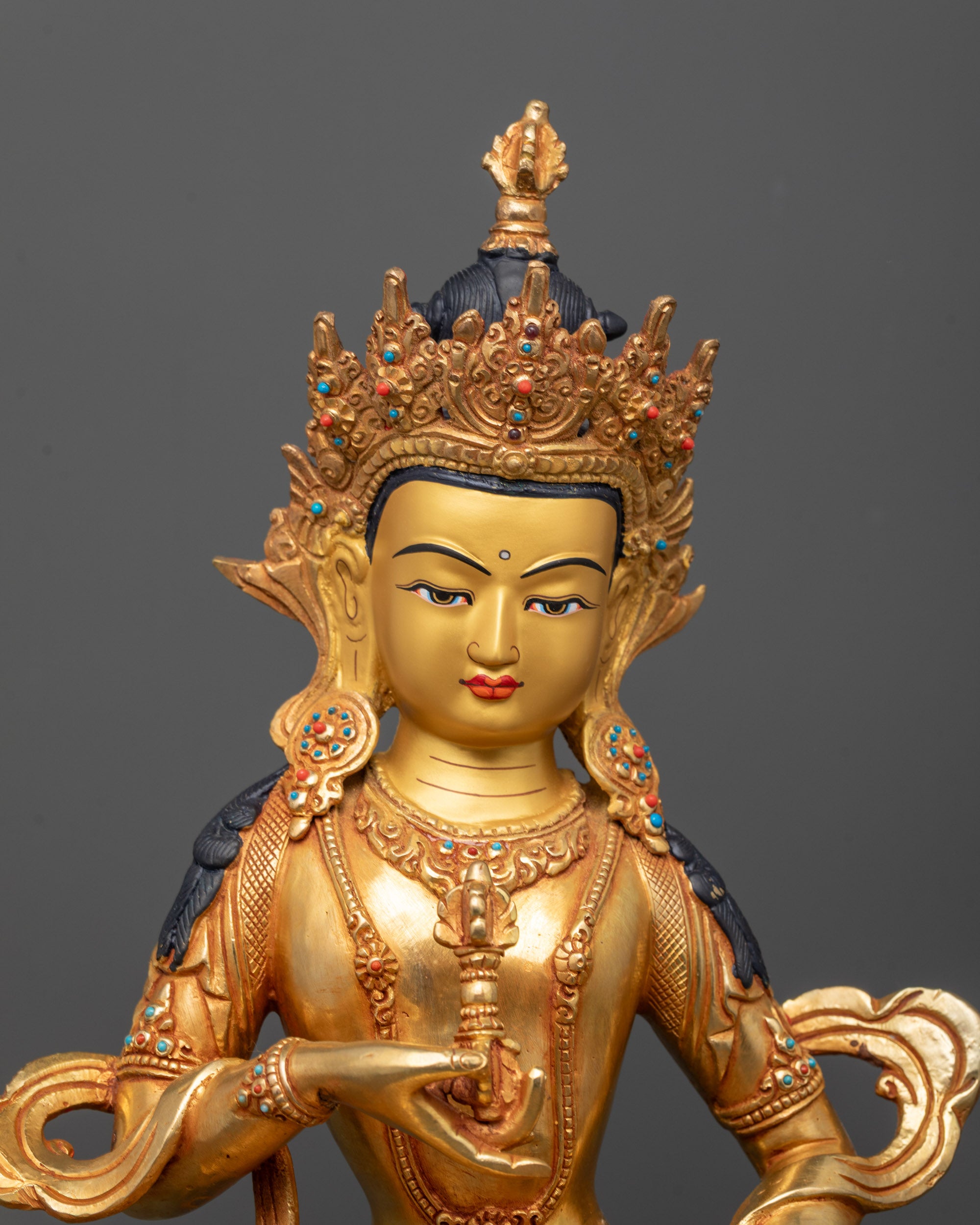 Authentic Vajrasattva Statue | Handmade Nepalese Buddhist Statue