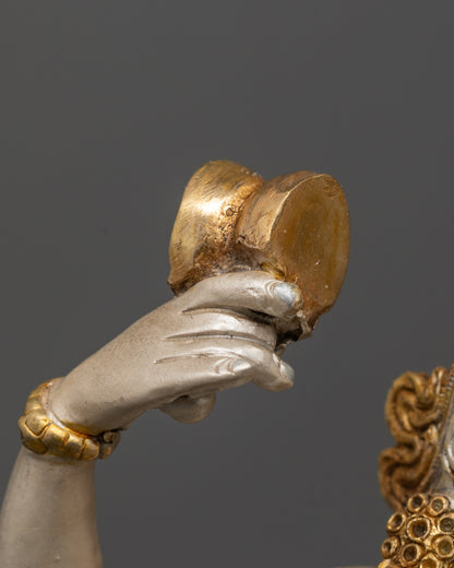 Nepalese Machig Labdron Statue | Hand-Carved with Premium Detail