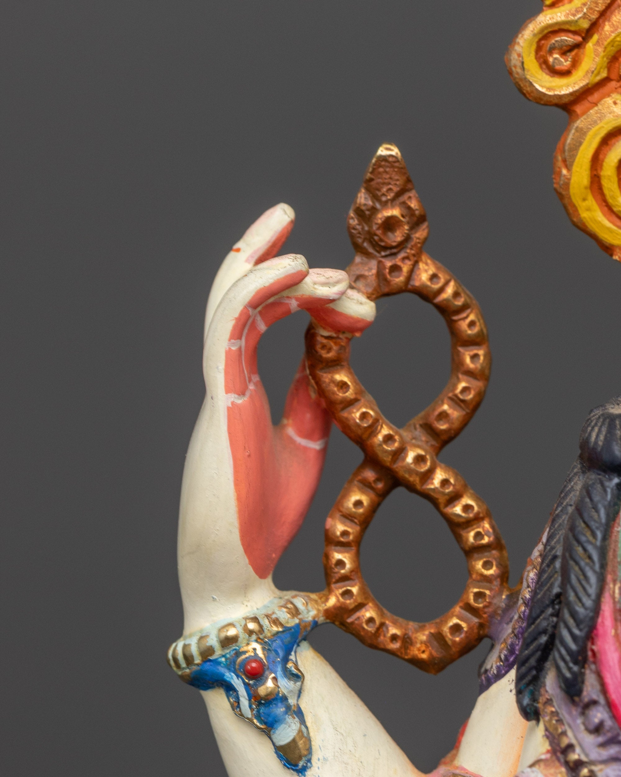 Hand-Painted Chenrezig Statue | Exquisite Craftsmanship from Nepal
