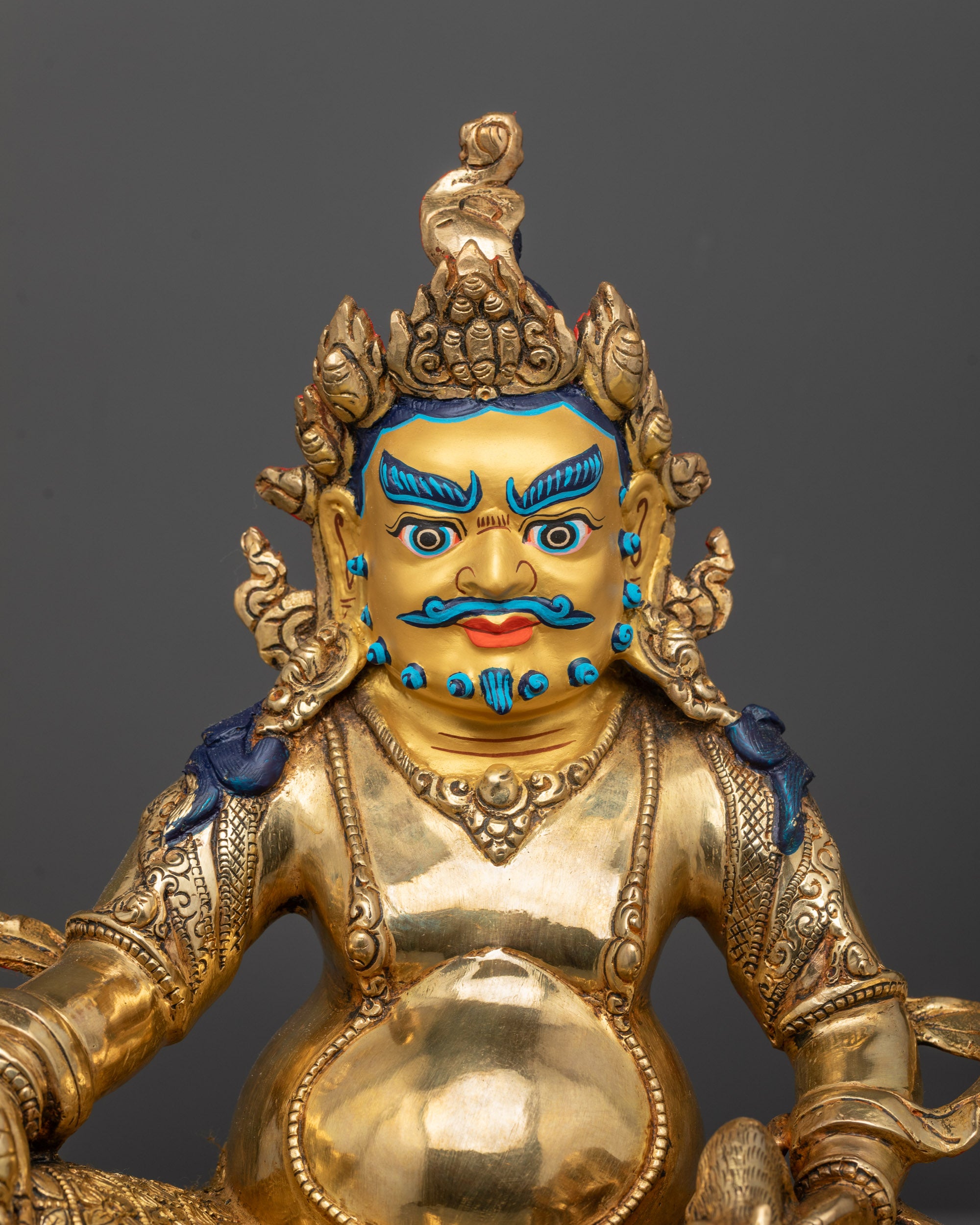 Nepal Artisan Dzambhala Statue | Symbol of Wealth, Luck & Abundance