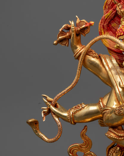 Mahachakra Vajrapani Consort Statue | Handmade Fierce Deity Sculpture