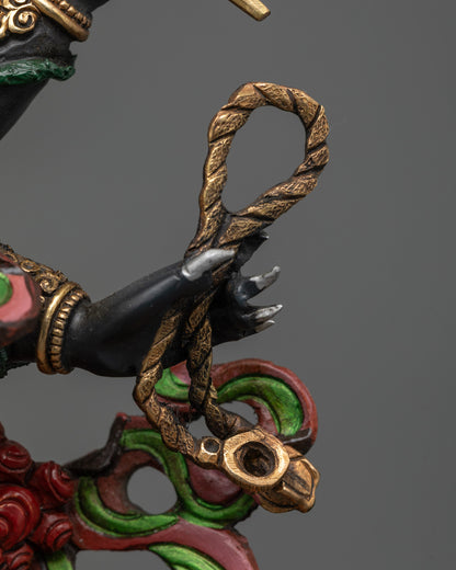 Six Armed Mahakala Statue | Fierce Vajrayana Guardian Handcrafted