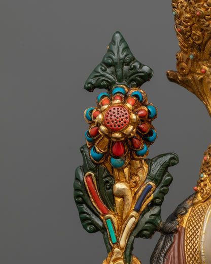 White Tara Statue | Authentic Tibetan Buddhist Art