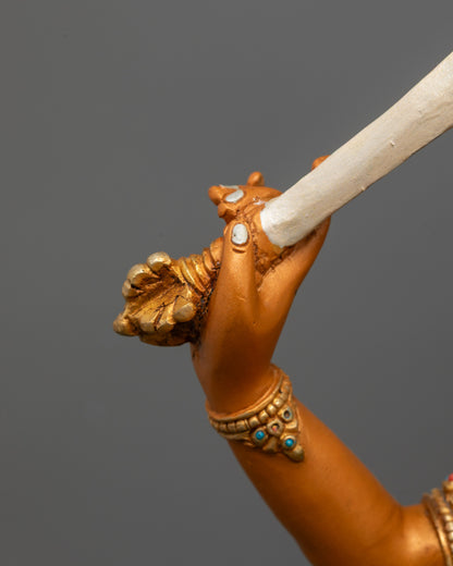 Rare Manjushri Statue | Detailed Nepalese Buddhist Artwork