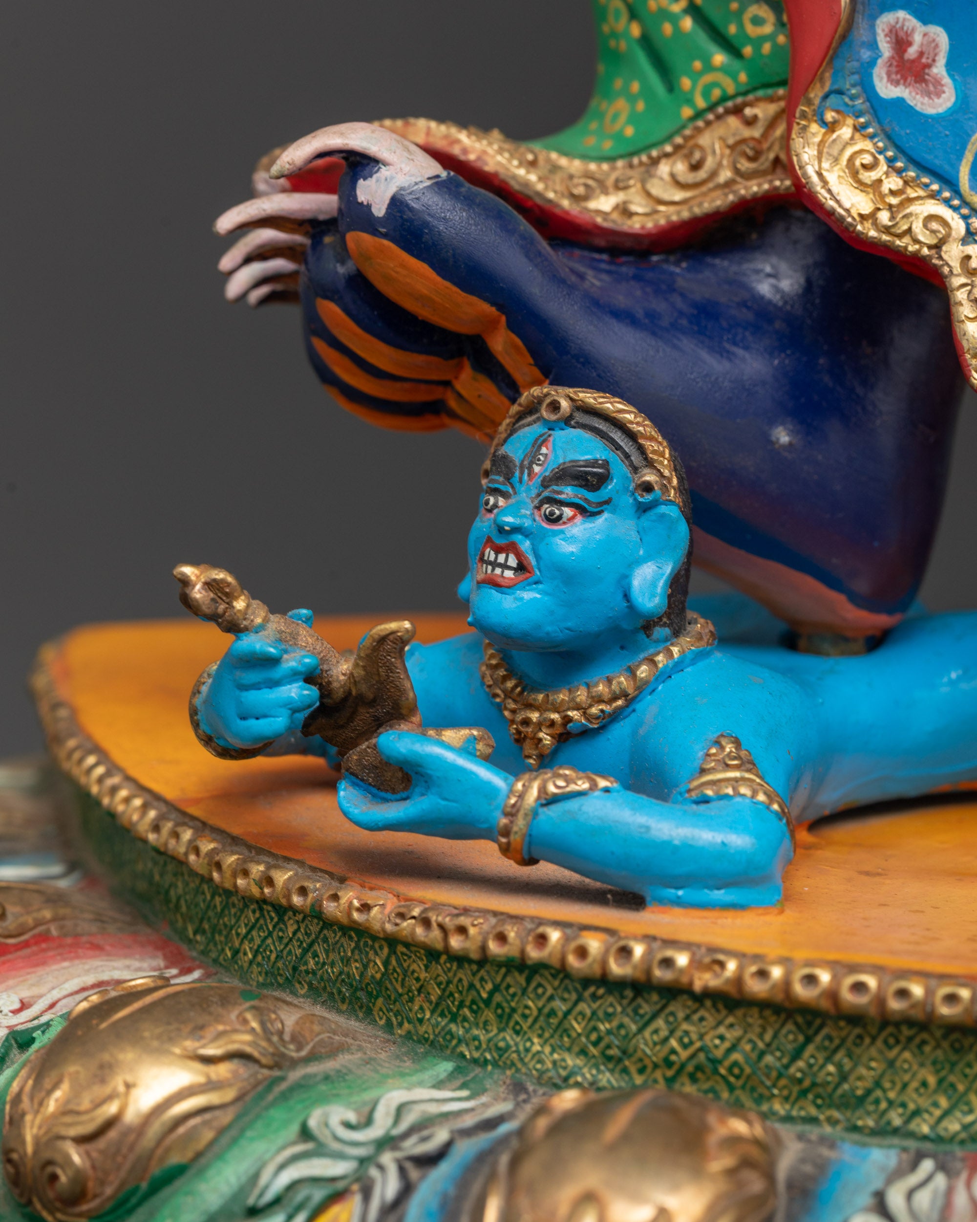 Mahakala Bernagchen Statue | Hand-Carved Tibetan Protector Deity