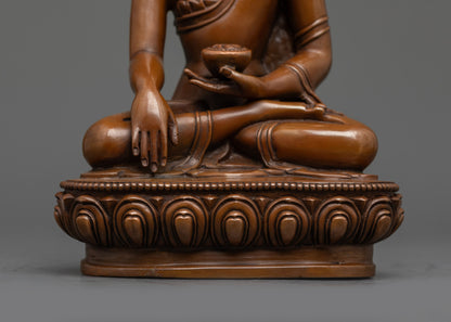 Calm Shakyamuni Buddha Statue | Traditional Himalayan Art Nepal