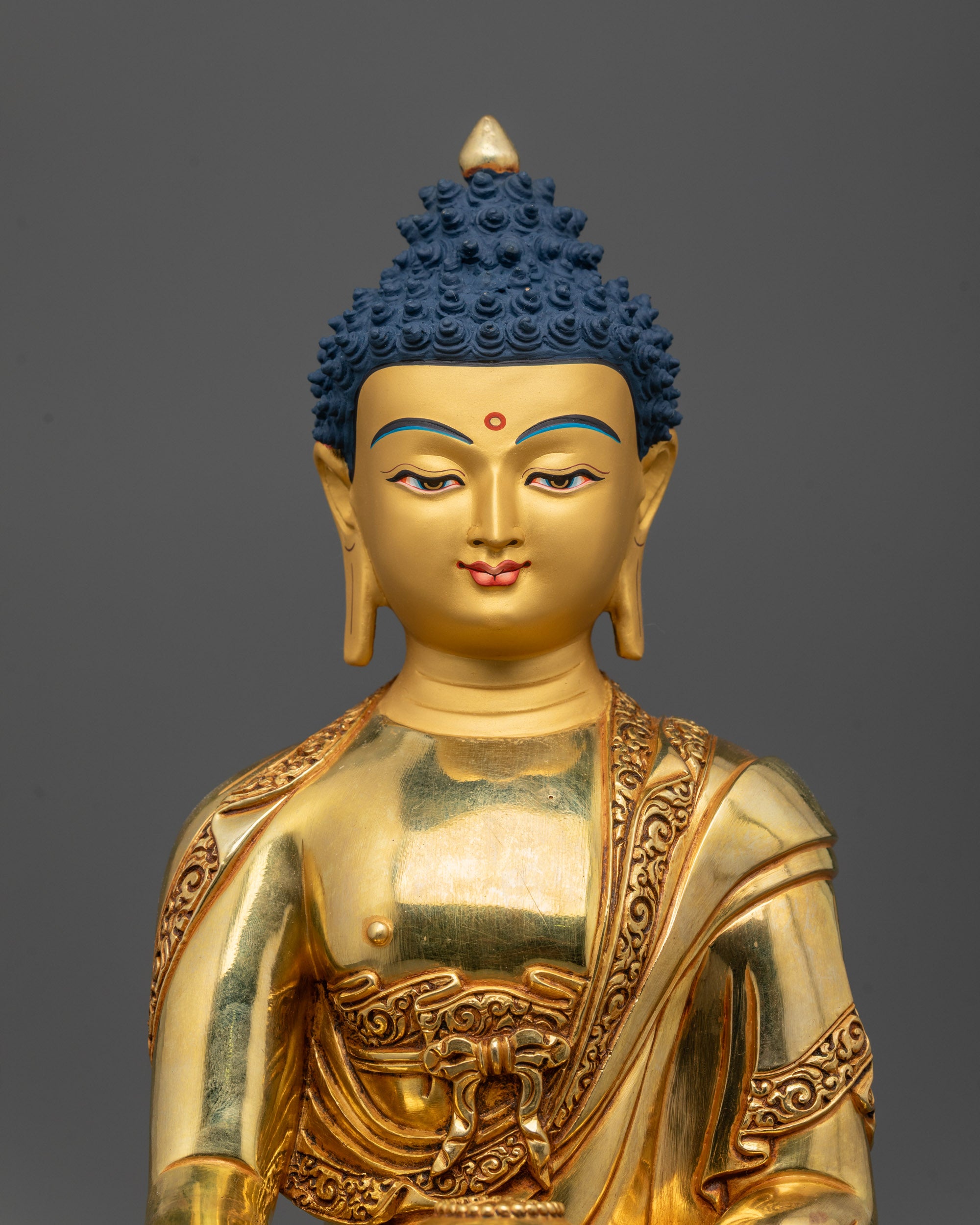 Vajrayana Shakyamuni Buddha Statue | Traditional Himalayan Art