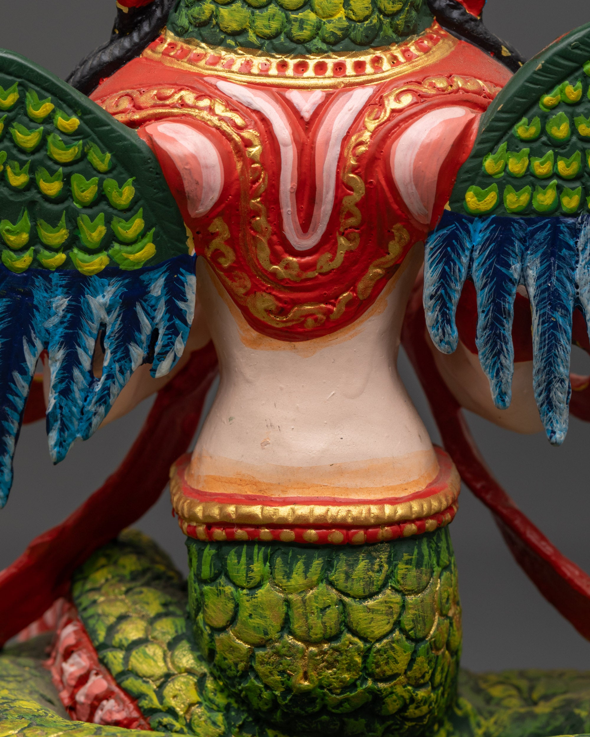 Hand-Painted Naga Kanya Statue | Handcrafted Serpent Goddess Sculpture