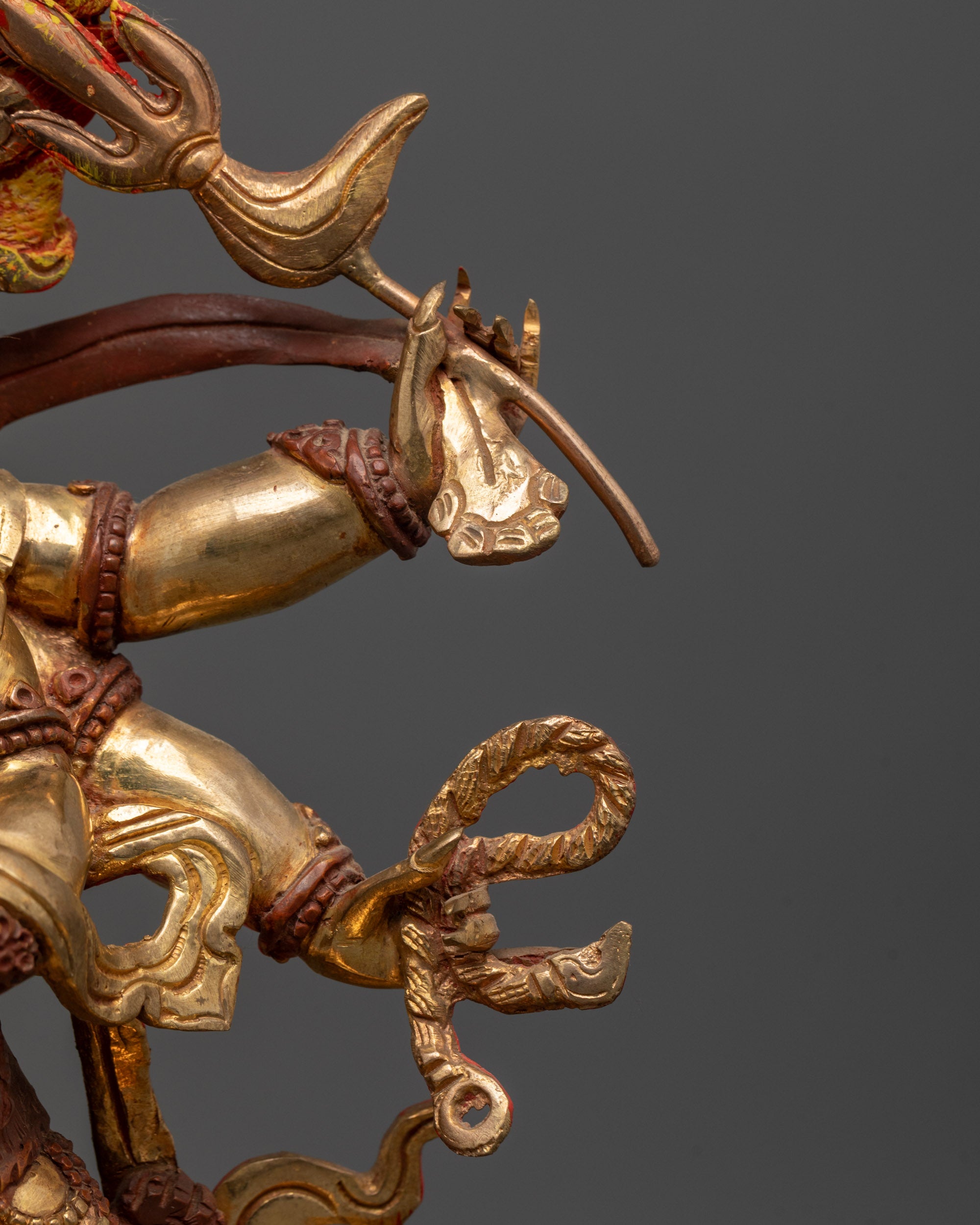 Six Armed Mahakala Statue | Handmade Nepalese Vajrayana