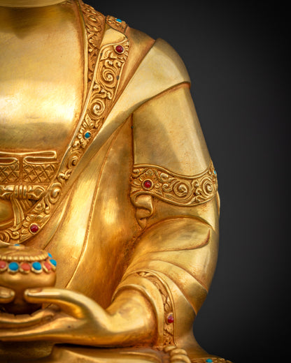 Authentic Amitabha Buddha Statue:  Spiritual Home Decor