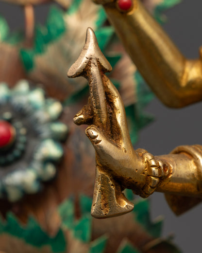 Elegant Maha Manjushri Statue | Detailed Handmade Sculpture of Nepal