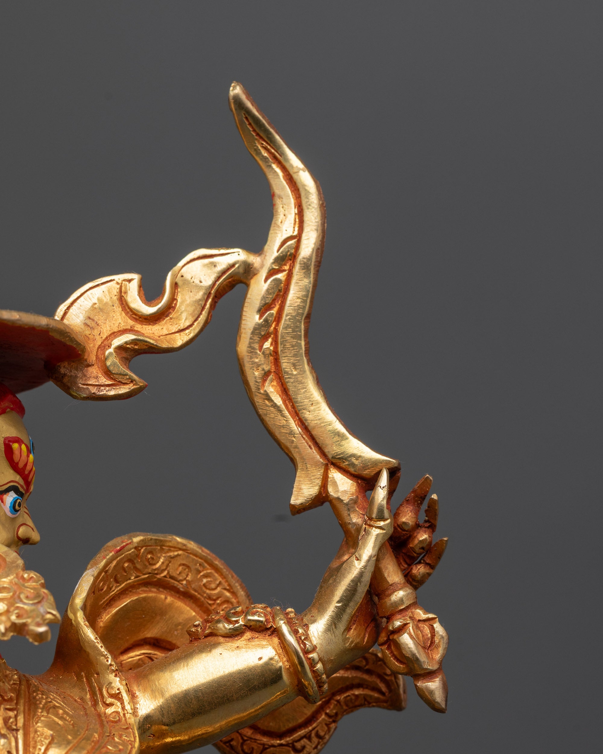 Pehar Gyalpo Statue | Religious Protector Figurine with Fine Detailing