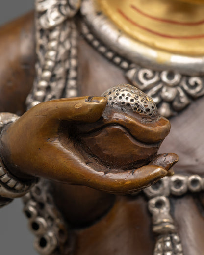 Black Dzambhala Statue | Authentic Handmade Spiritual Sculpture