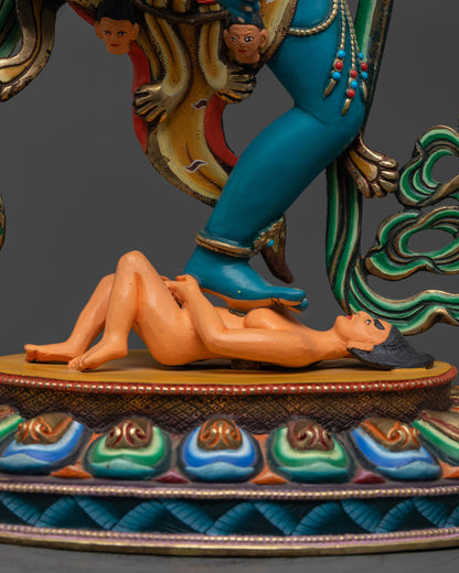 Lion-headed Simhamukha Statue | Himalayan Statue of Fierce Dakini