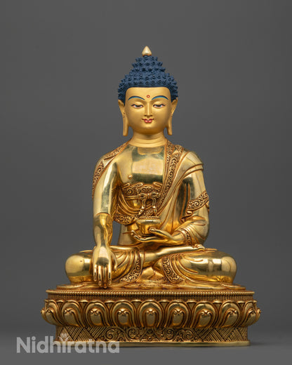 Vajrayana Shakyamuni Buddha Statue | Traditional Himalayan Art