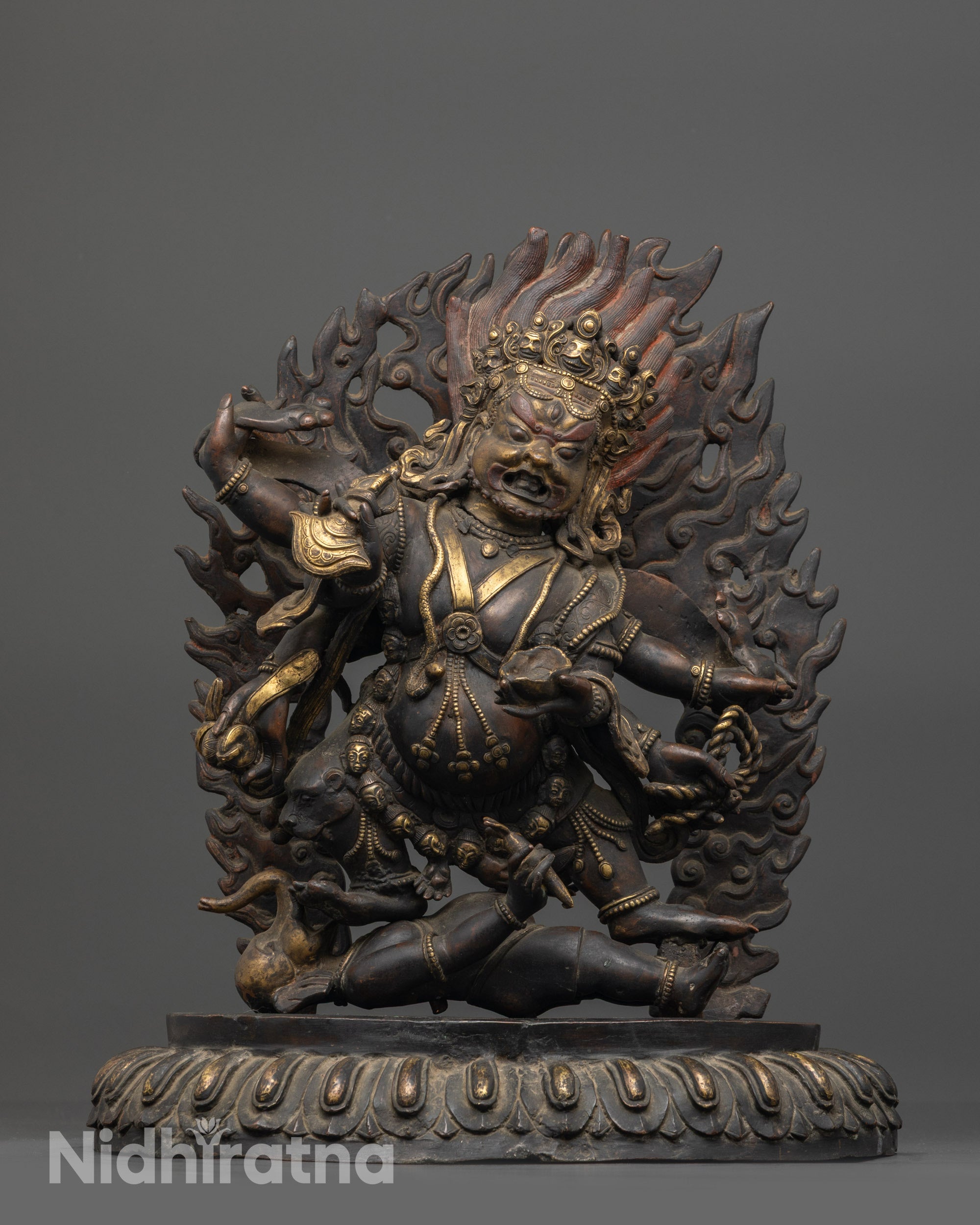 Six Armed Mahakala Statue