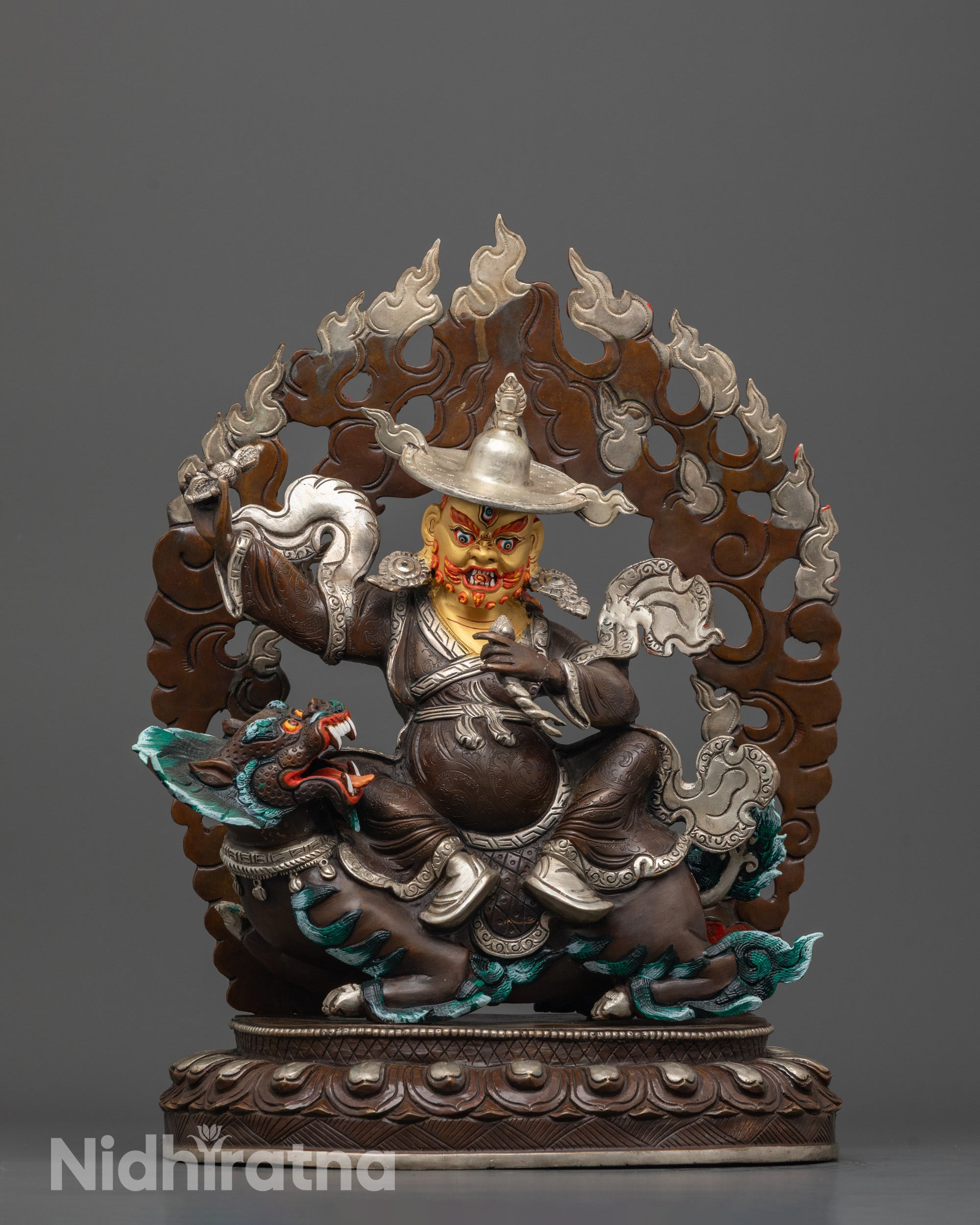 Ekajati, Rahula & Dorje Legpa Statue Set | Buddhist Protector Deities