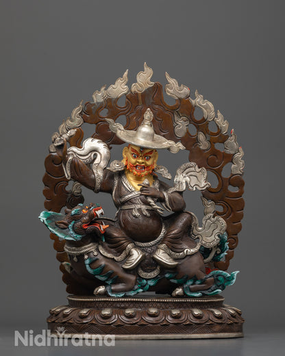 Ekajati, Rahula & Dorje Legpa Statue Set | Buddhist Protector Deities