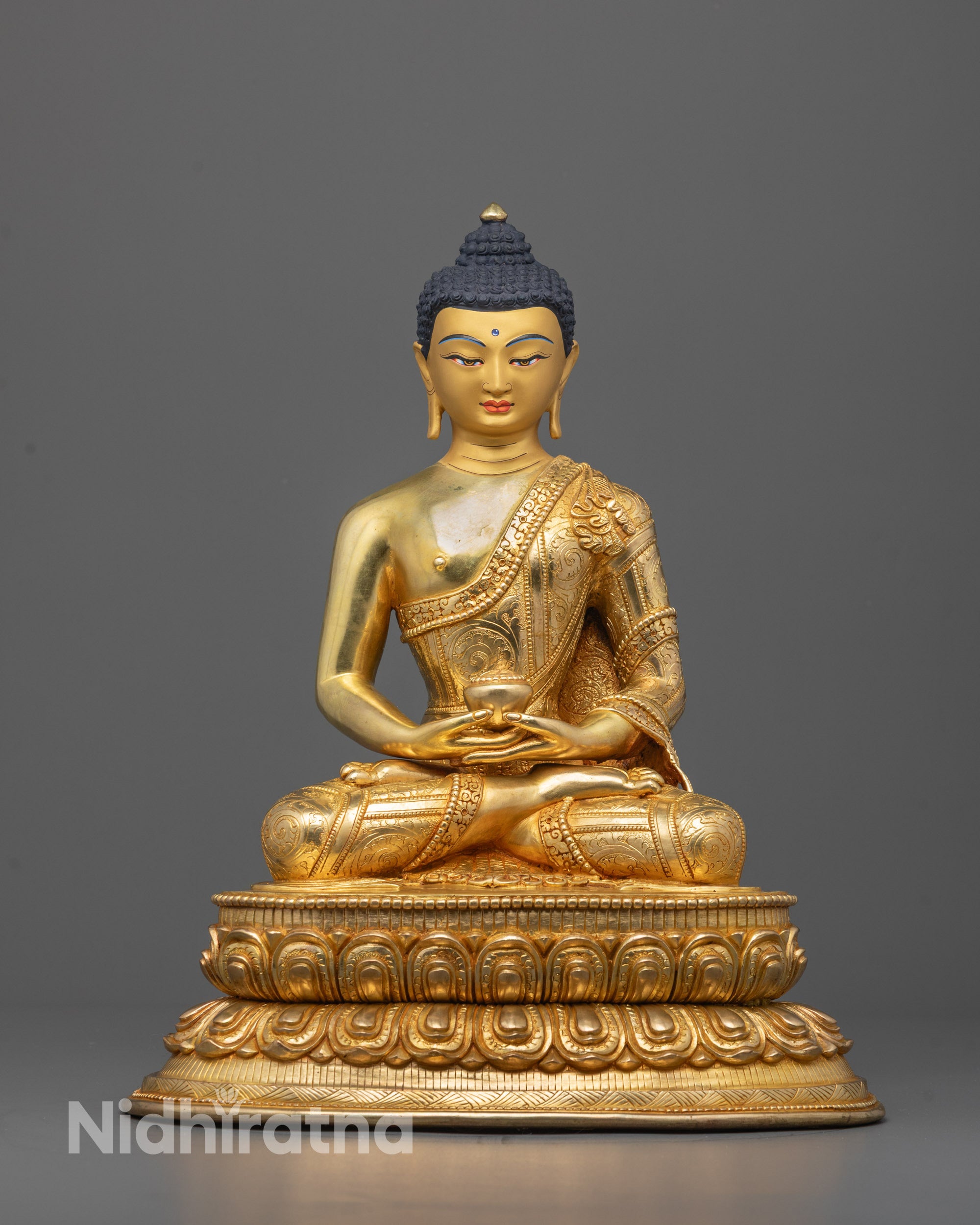 Meditation-Grade Amitabha Buddha Idol | Nepalese Artisan Craft