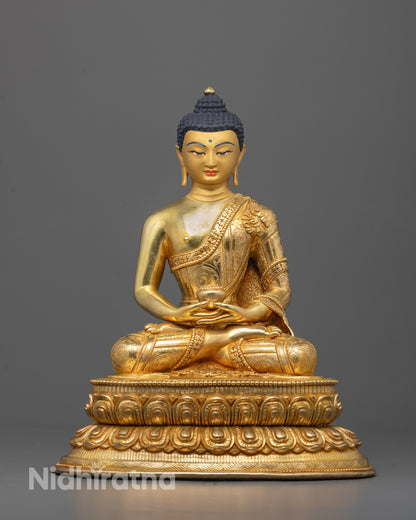 Meditation-Grade Amitabha Buddha Idol | Nepalese Artisan Craft