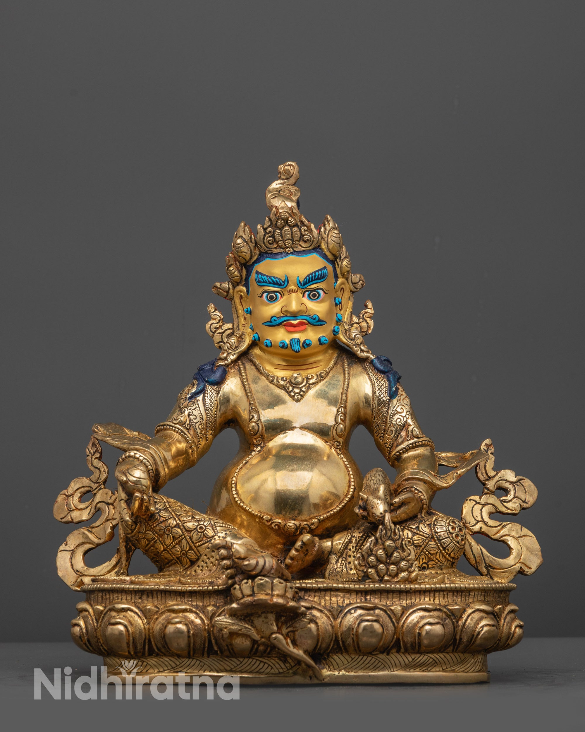 Nepal Artisan Dzambhala Statue | Symbol of Wealth, Luck & Abundance