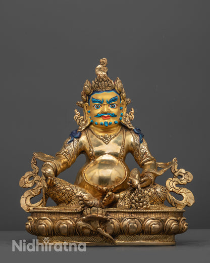 Nepal Artisan Dzambhala Statue | Symbol of Wealth, Luck & Abundance