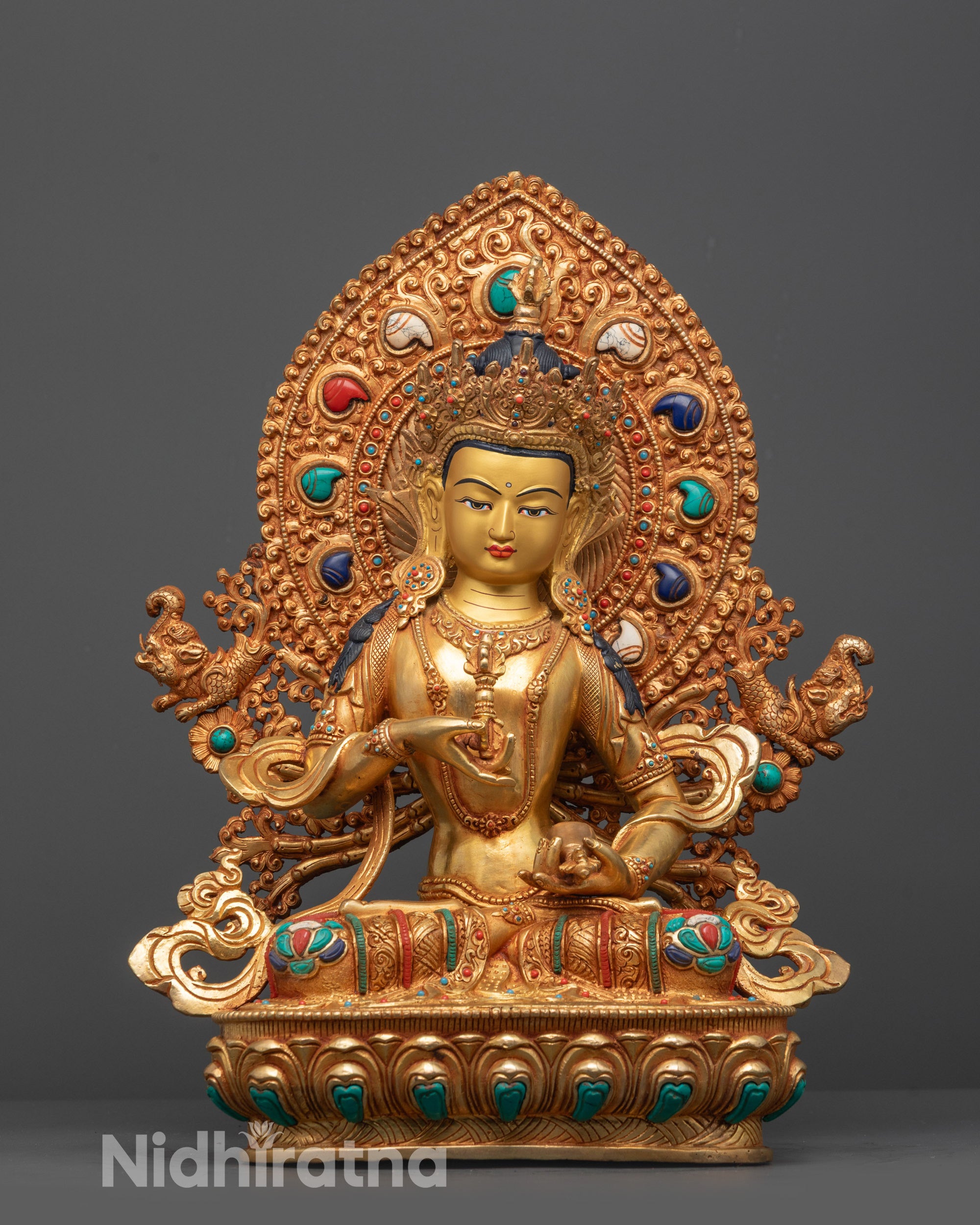 Authentic Vajrasattva Statue | Handmade Nepalese Buddhist Statue