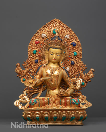 Authentic Vajrasattva Statue | Handmade Nepalese Buddhist Statue