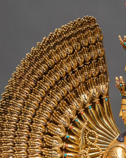1000 Armed Chenrezig Statue | Sahasrabhuja Avalokiteshvara Sculpture