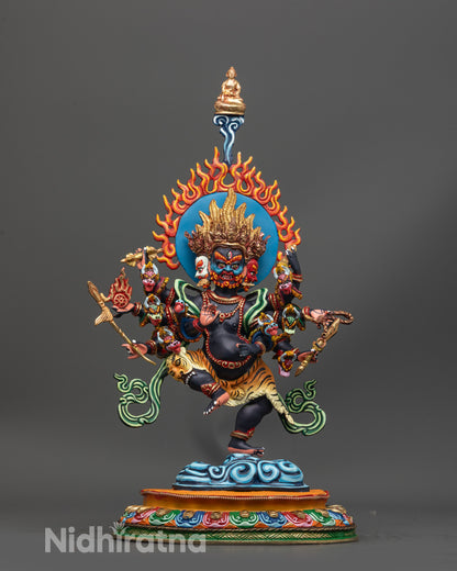 Handmade Ucchusma Statue | Authentic Nepalese Buddhist Art